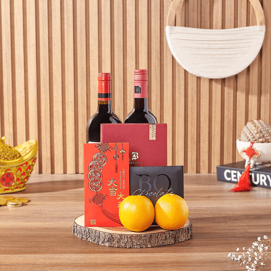 Lunar New Year Wine Duo Gift, wine gift, wine, chinese new year gift, chinese new year, lunar new year gift, lunar new year, California delivery