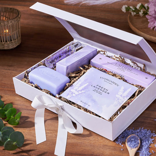 Luxe Lavender Spa Gift Set from California Baskets - Spa Gift Basket -California Delivery