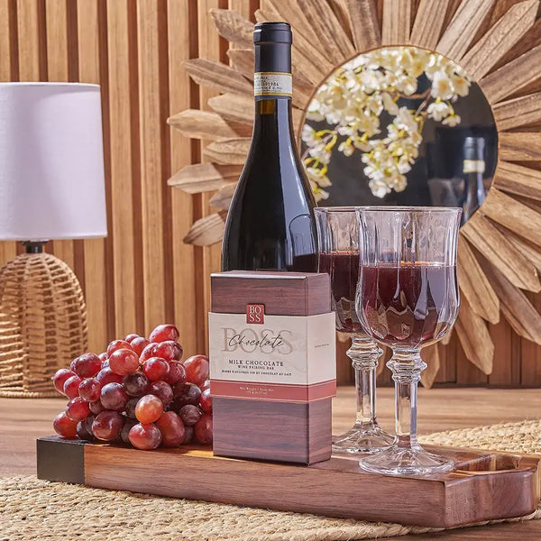 Wine gift basket for delivery in California