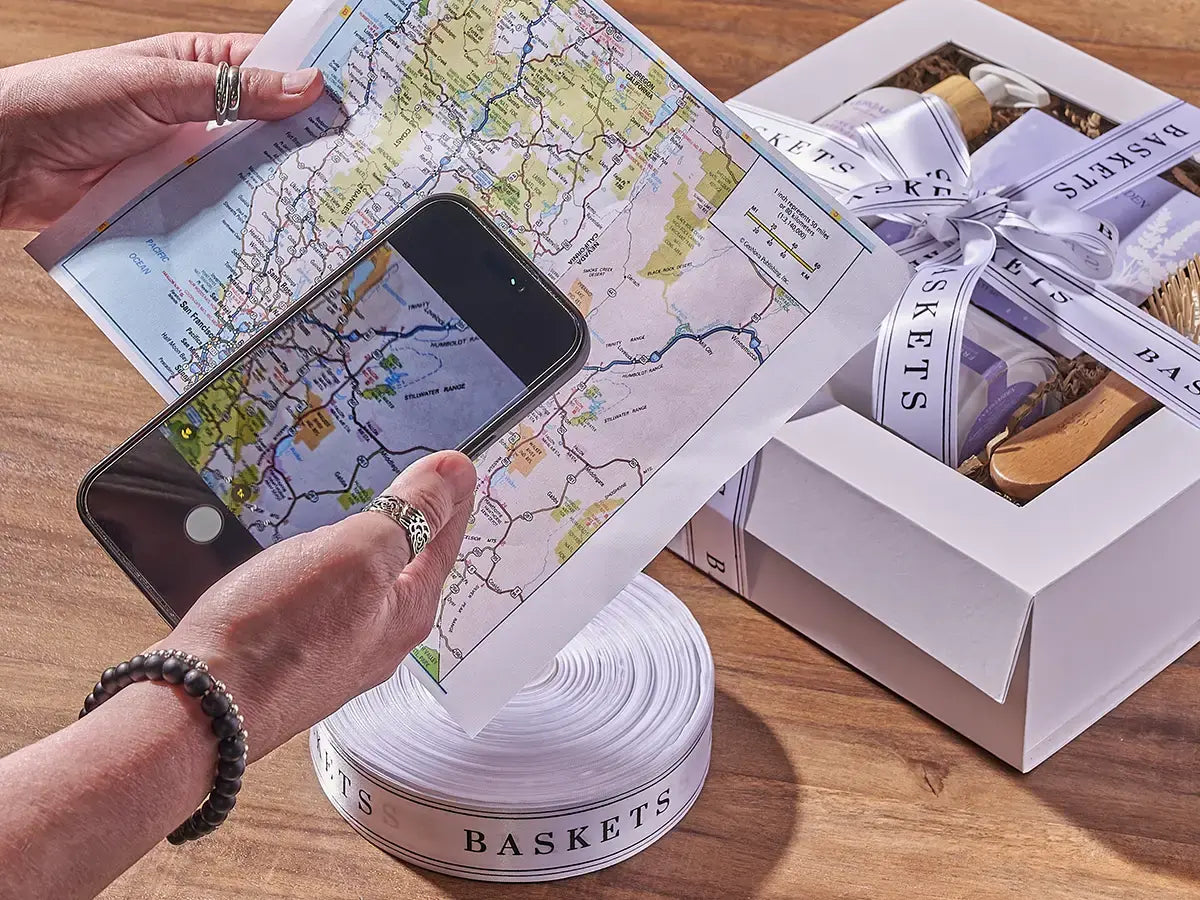 Gift basket prepared for next-day delivery across California