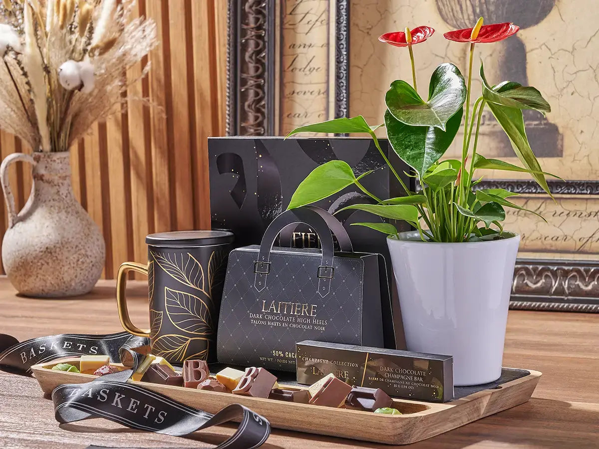 Gift basket prepared for next-day delivery across California