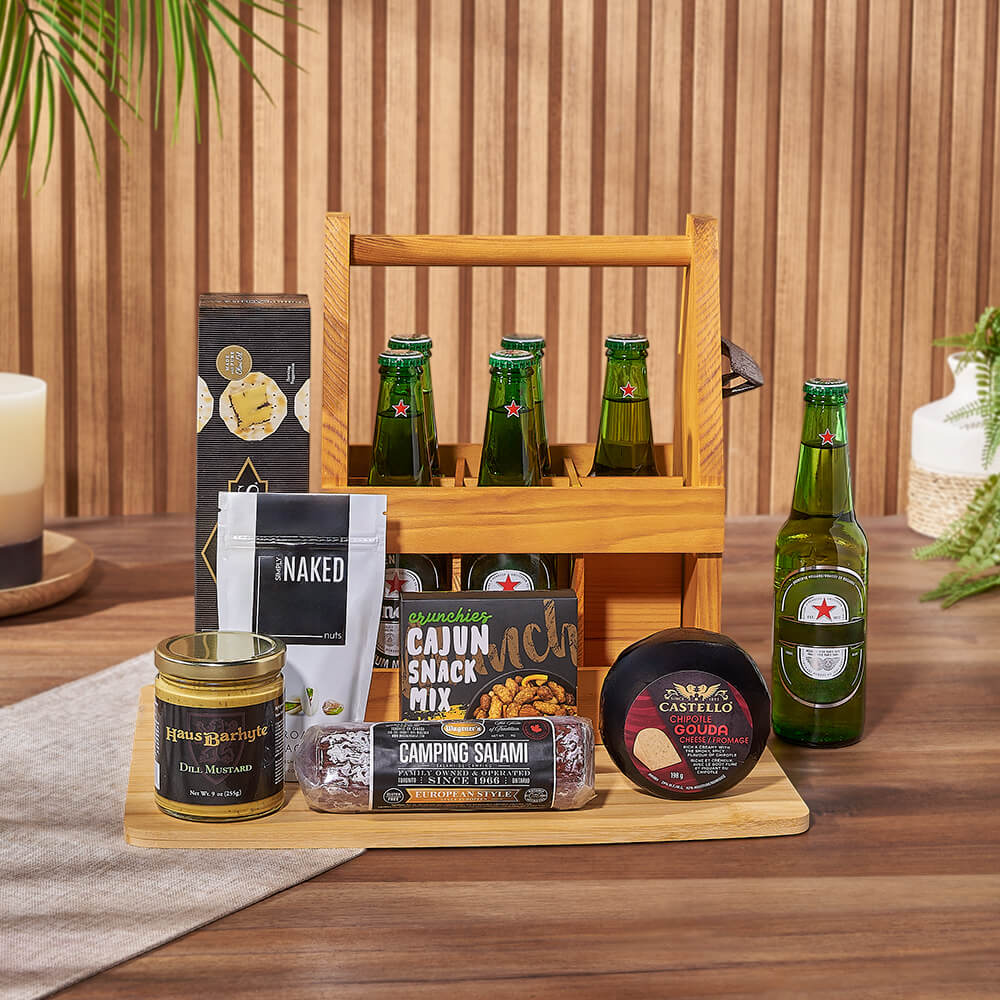 Meat, Cheese &amp; Beer Gift Set, beer gift, beer, charcuterie gift, charcuterie, California delivery