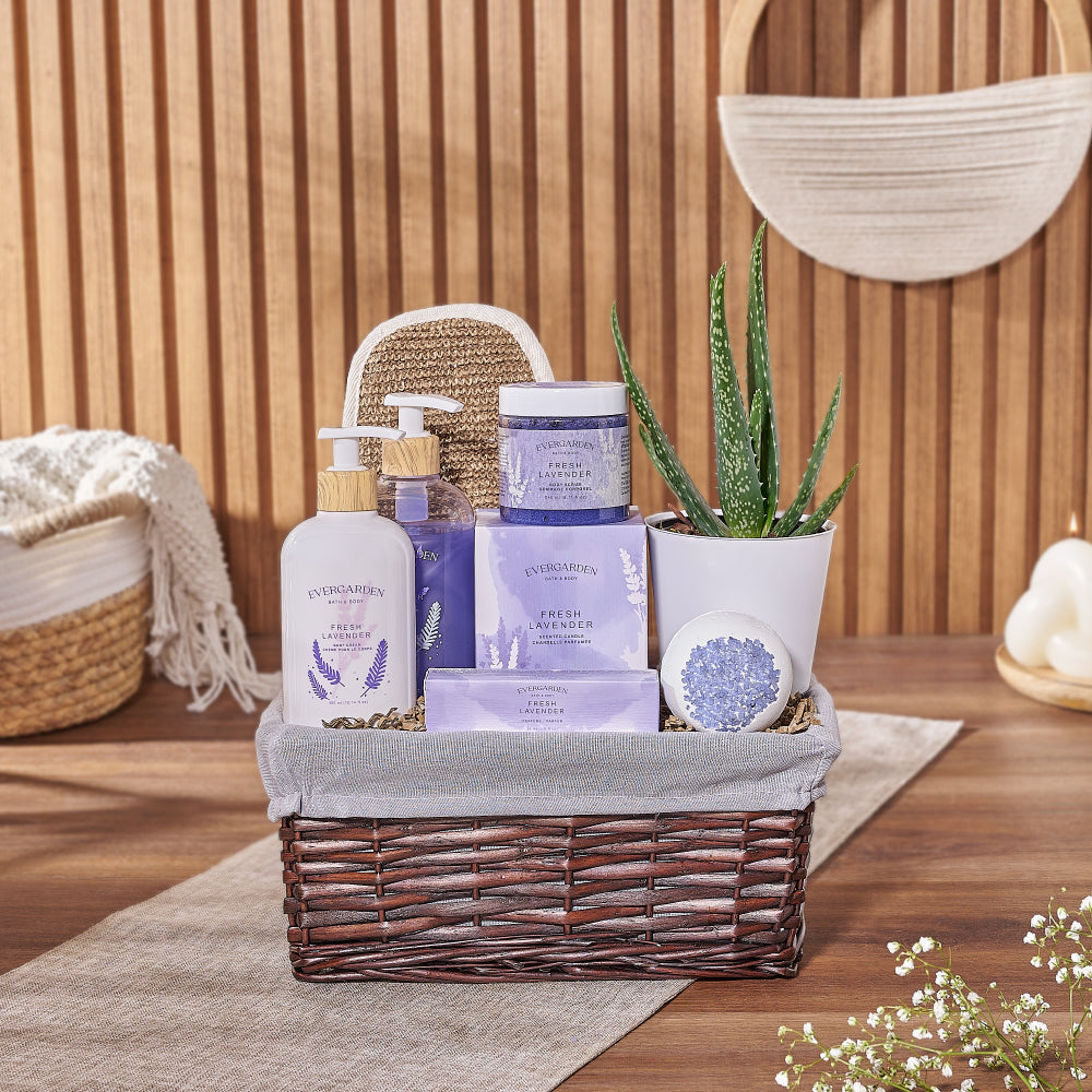 Natural Beauty Succulent &amp; Spa Gift Set – Spa gift baskets – California delivery