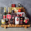 Opulent Christmas Champagne & Chocolate Gift Basket from California Baskets - Champagne Gift Set - California Delivery.