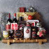 Opulent Christmas Wine & Chocolate Gift Basket from California Baskets - Wine Gift Set - California Delivery.