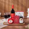 Red Carpet Delight Wine Basket, wine gift, wine, cheese gift, cheese, California delivery