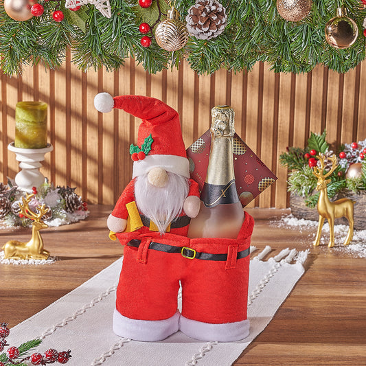 Santa’s Pants Champagne Gift from California Baskets - Champagne Gift Set - California Delivery