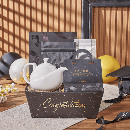 Soothing Tea Graduation Gift, tea gift, tea, graduation gift, graduation, chocolate gift, chocolate, California delivery