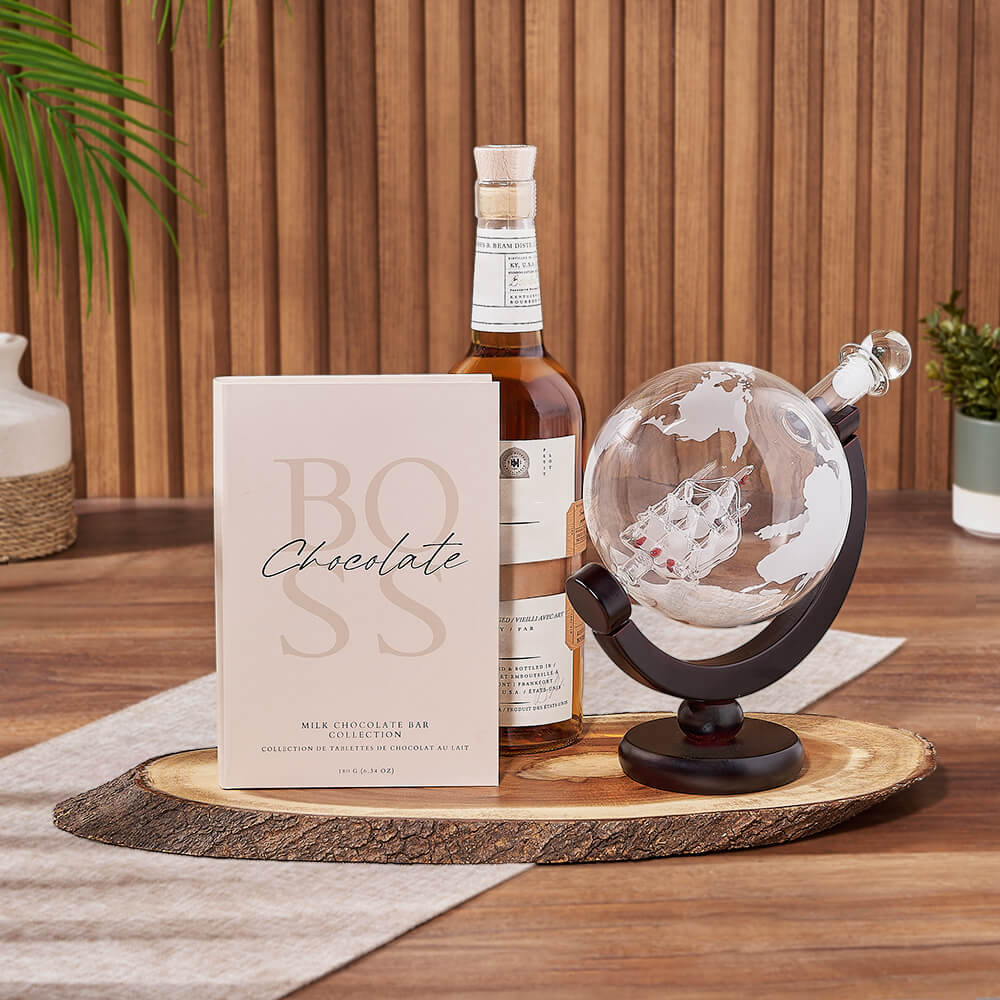 Spirit of Adventure Gift Set, liquor gift, liquor, decanter gift, decanter, California delivery