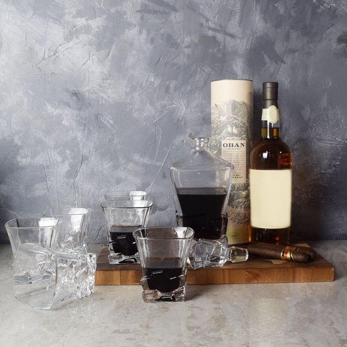 Spirits &amp; Cigars Gift Basket from California Baskets - California Delivery