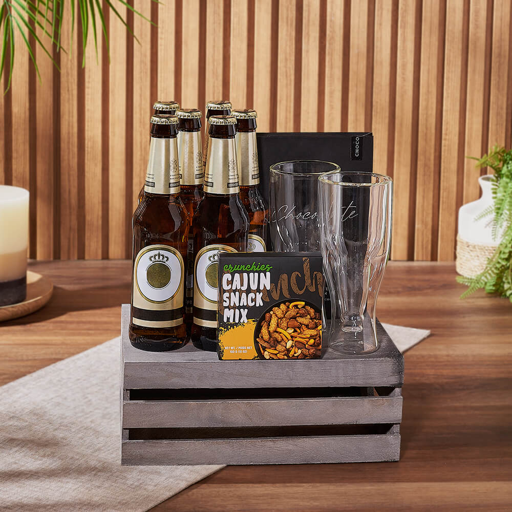 St. James Town Beer &amp; Snack Basket, snack gift, snack, beer gift, beer, California delivery