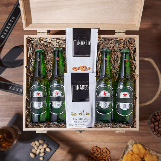 Superb Beer & Nuts Gift Crate, beer gift, beer, nuts gift, nuts, California  delivery