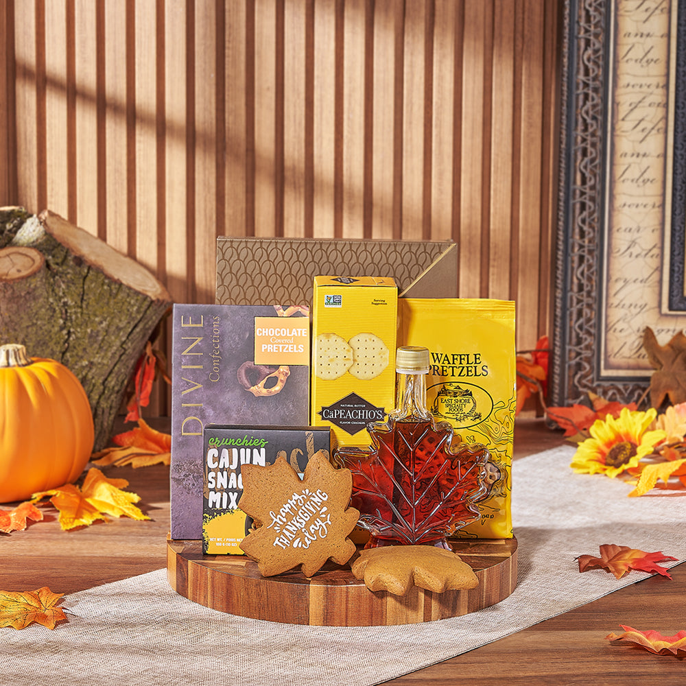 Thanksgiving Sweet &amp; Salty Snack Board, thanksgiving gift, thanksgiving, chocolate gift, chocolate, cookie gift, cookie, California delivery