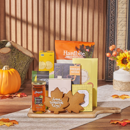 Thanksgiving Tea & Treat Gift, thanksgiving gift, thanksgiving, tea gift, tea, chocolate gift, chocolate, cookie gift, cookie, California delivery