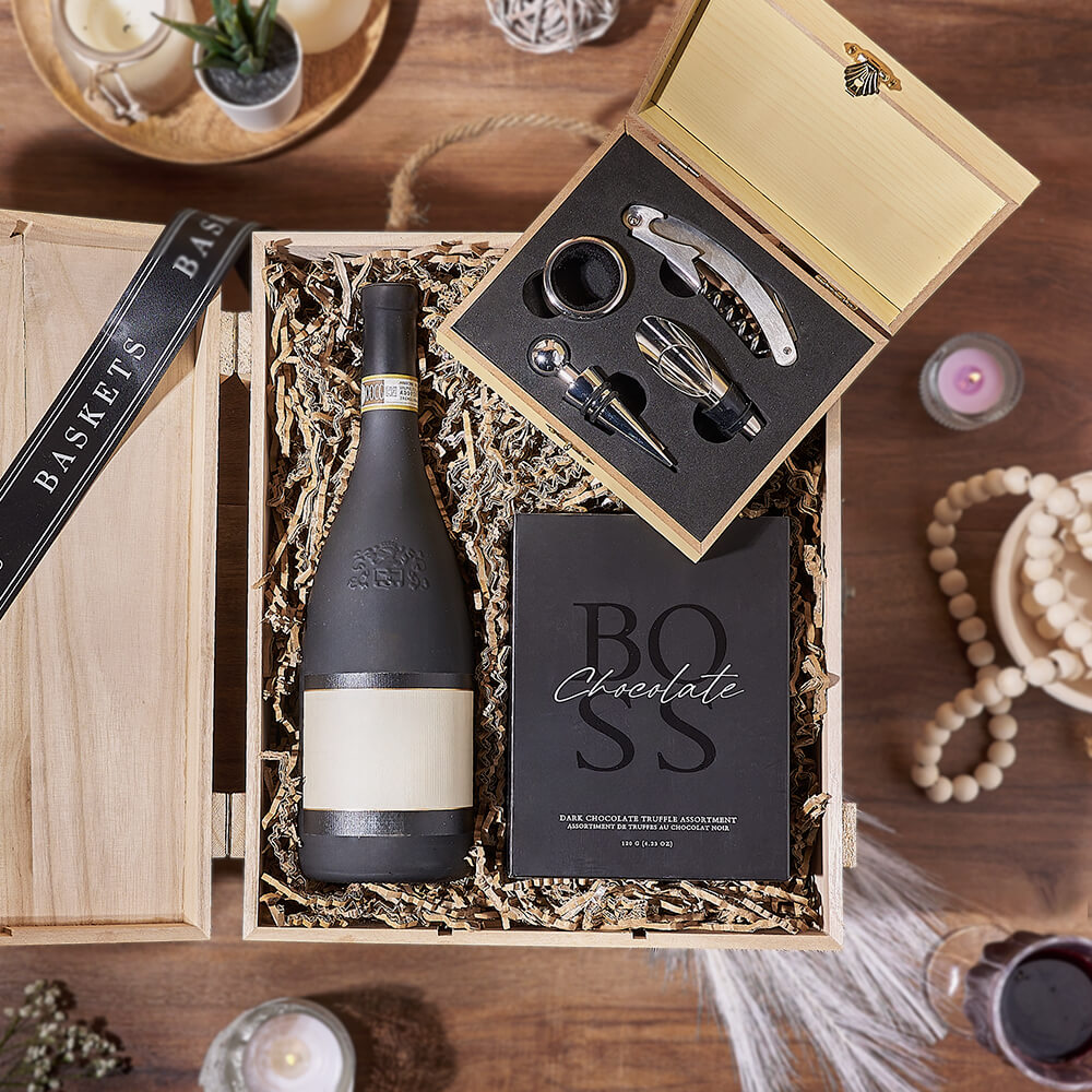 Ultimate Wine &amp; Chocolate Gift Box, wine gift, wine, chocolate gift, chocolate, California delivery
