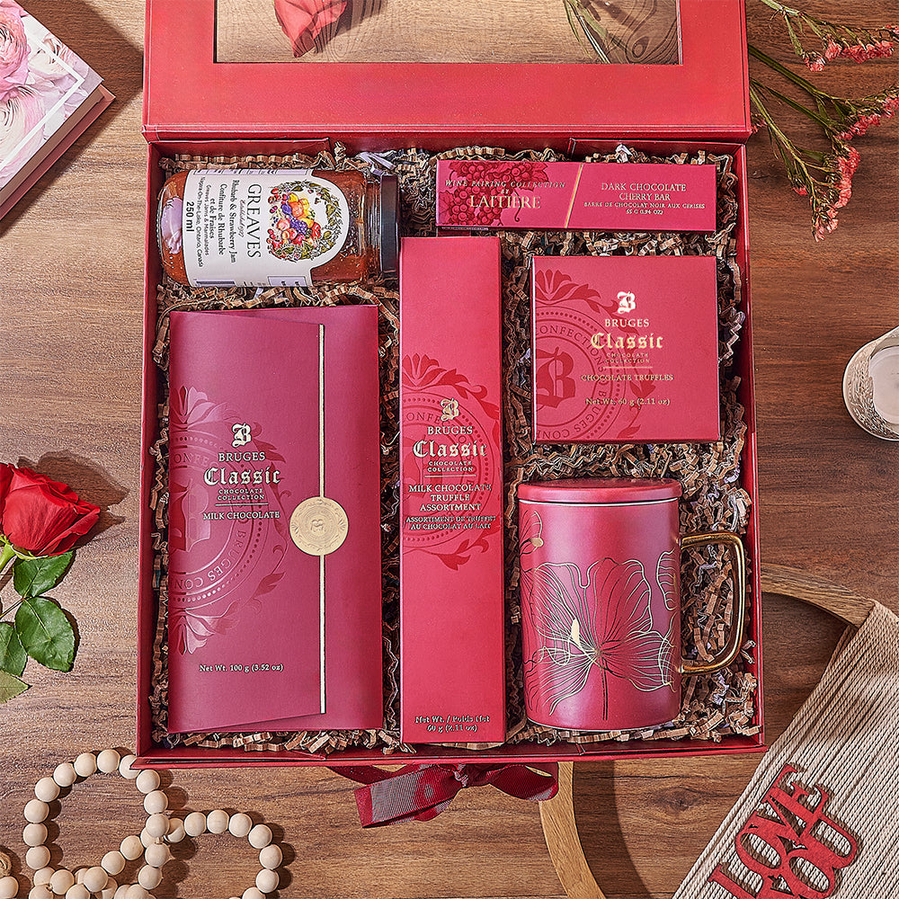 Valentine’s Chocolate Gift Box, chocolate gift, chocolate, valentines day gift, valentines day, California delivery
