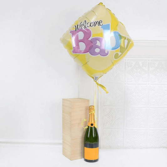 Welcome Baby Champagne Celebration from California Baskets - Champagne Gift Set - California Delivery.