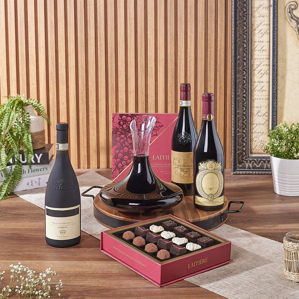 Wine Serving Decanter Gift - Table Wines, wine gift, wine, chocolate gift, chocolate, Los Angeles gift baskets delivery