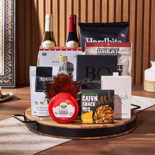 Wine & Cheese Platter Gift Set, wine gift, wine, cheese gift, cheese, wine duo gift, wine duo, snack gift, snack, California delivery
