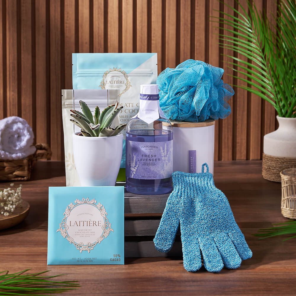 Wonder &amp; Warmth Spa Gift Crate, spa gift, spa, bath &amp; body gift, bath &amp; body, California delivery